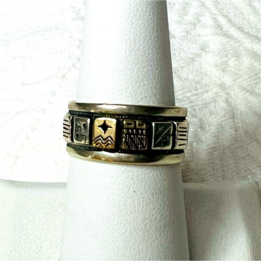 Roderick Tenorio RMT Carolyn Pollack Sterling 14K Gold Storyteller Ring Size 8